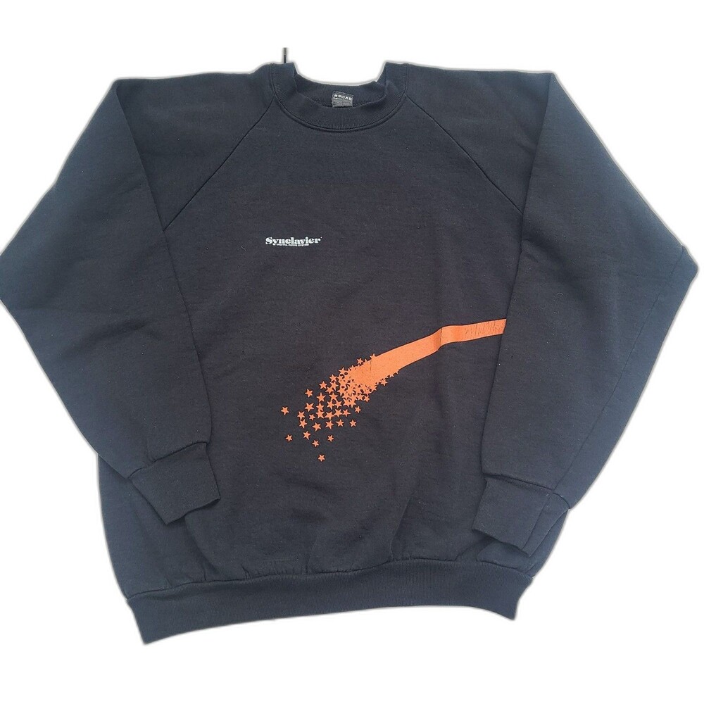 Vtg Synclavier Digital Audio Systems Crewneck Sweatshirt 80s Screen Stars